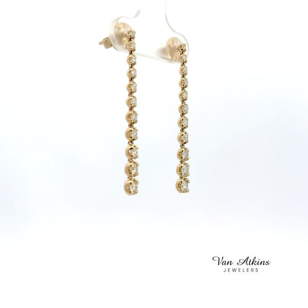 0.77 Carat Diamond Earrings Image 3 Van Atkins Jewelers New Albany, MS