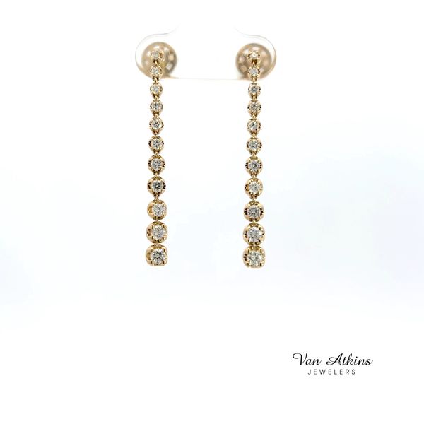 0.77 Carat Diamond Earrings Image 4 Van Atkins Jewelers New Albany, MS