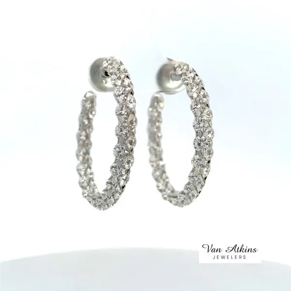 11.69 Carat Diamond Earrings Image 4 Van Atkins Jewelers New Albany, MS