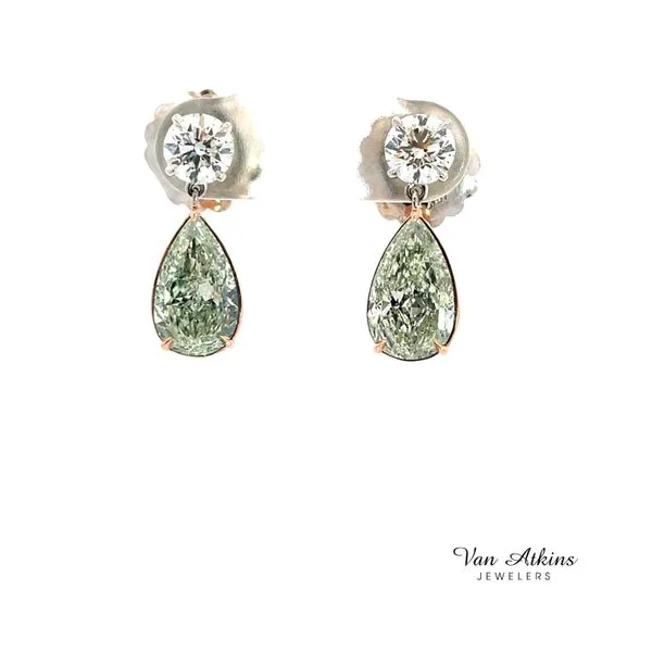 5.49 Carat Diamond Earrings Image 5 Van Atkins Jewelers New Albany, MS