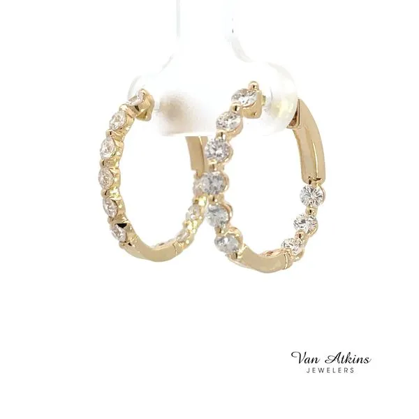 Cooper Hoops version #2 Image 3 Van Atkins Jewelers New Albany, MS