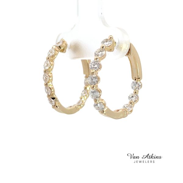 Cooper Hoops version #2 Image 3 Van Atkins Jewelers New Albany, MS