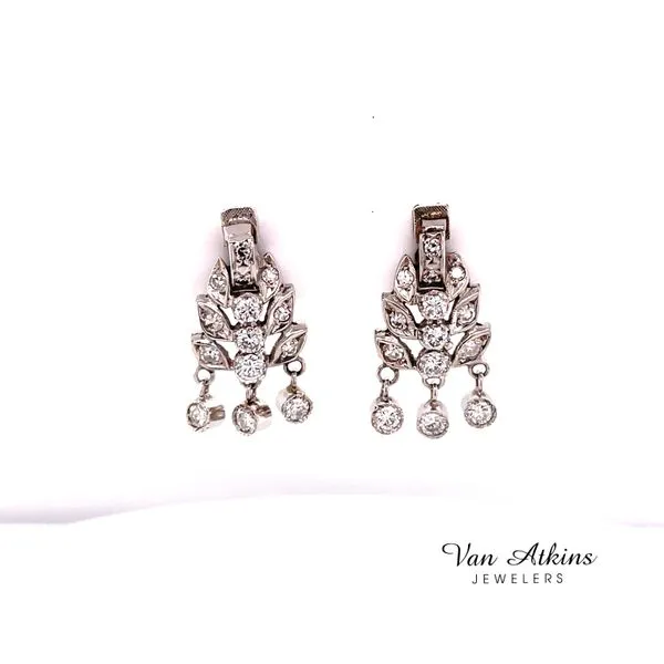 0.75 Carat Estate Diamond Earrings Van Atkins Jewelers New Albany, MS