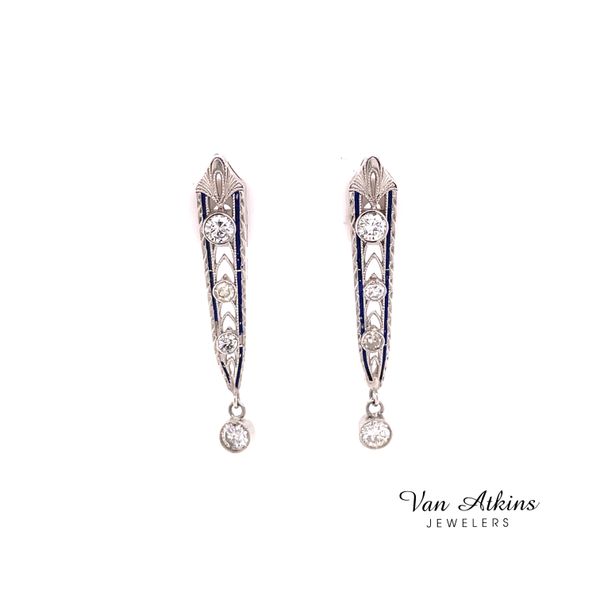 0.50 Carat Estate Diamond Earrings Van Atkins Jewelers New Albany, MS