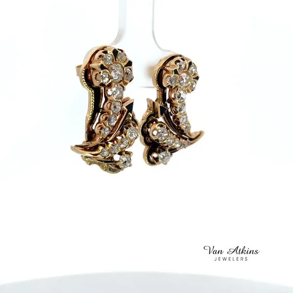 1 Carat Estate Diamond Earrings Image 3 Van Atkins Jewelers New Albany, MS