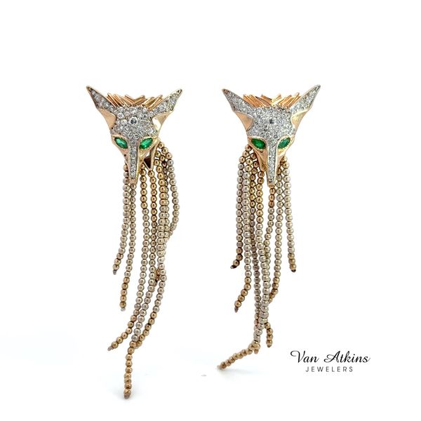 1.65 Carat Estate Diamond Earrings Image 4 Van Atkins Jewelers New Albany, MS