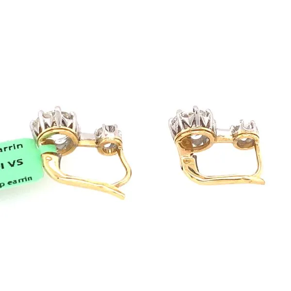 Estate Diamond Earrings Image 2 Van Atkins Jewelers New Albany, MS