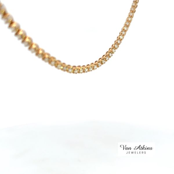 5 Carat Diamond Tennis Necklace Image 2 Van Atkins Jewelers New Albany, MS