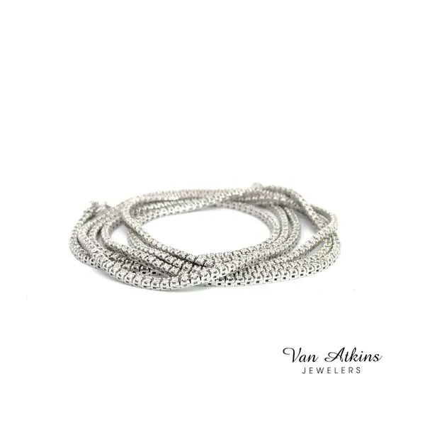 36 Inch never flip 10 carat diamond tennis necklace Van Atkins Jewelers New Albany, MS