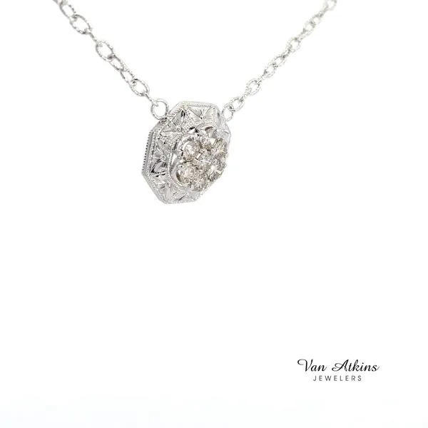 1 Carat Diamond Necklace Image 3 Van Atkins Jewelers New Albany, MS
