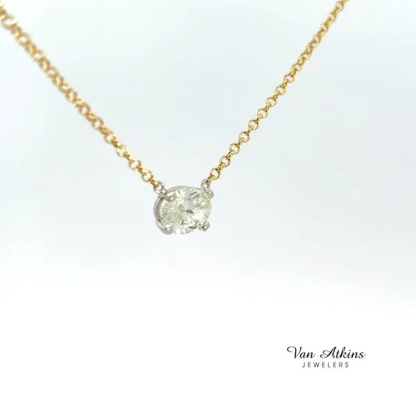 1.31 Carat Diamond Necklace Image 3 Van Atkins Jewelers New Albany, MS