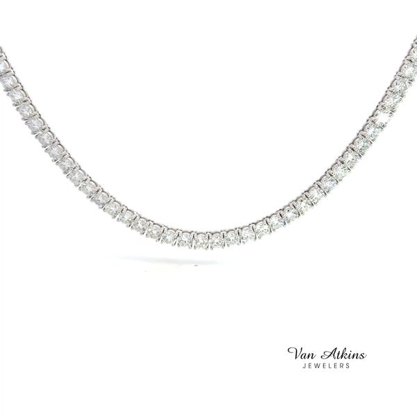 26.35 Carat Diamond Tennis Necklace Image 4 Van Atkins Jewelers New Albany, MS