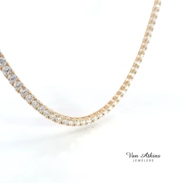 26.35 Carat Diamond Lab Grown Tennis Necklace Image 2 Van Atkins Jewelers New Albany, MS