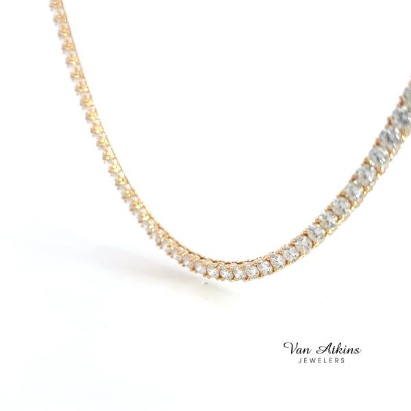 26.35 Carat Diamond Lab Grown Tennis Necklace Image 3 Van Atkins Jewelers New Albany, MS