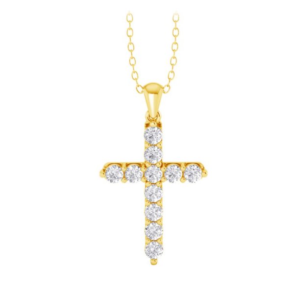 1 Carat Diamond Cross Pendant Van Atkins Jewelers New Albany, MS