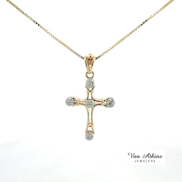 0.35 Carat Diamond Cross Necklace Van Atkins Jewelers New Albany, MS