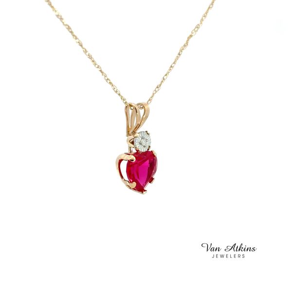0.01 Carat Diamond Necklace Image 2 Van Atkins Jewelers New Albany, MS