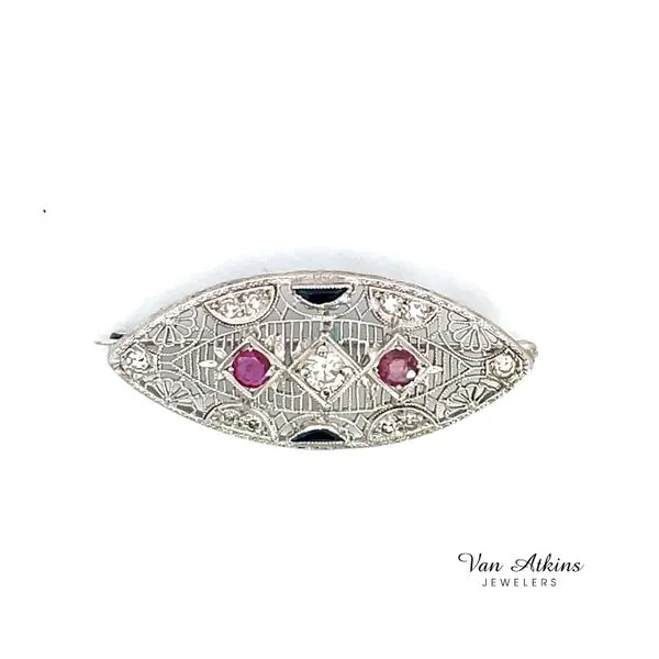 1.25 Carat Estate Diamond Pin Van Atkins Jewelers New Albany, MS