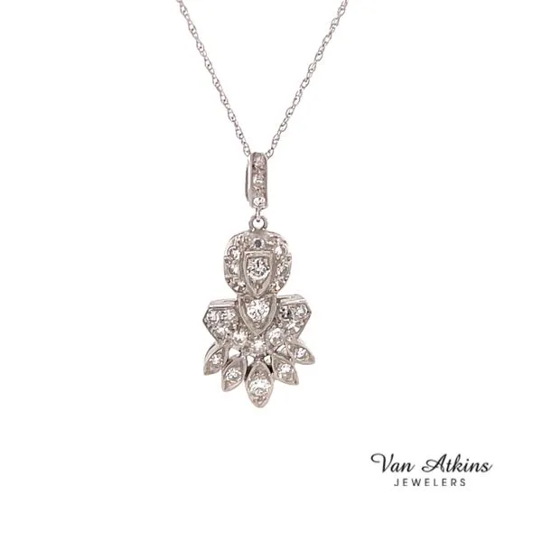 Estate Diamond Pendant/Necklace Van Atkins Jewelers New Albany, MS