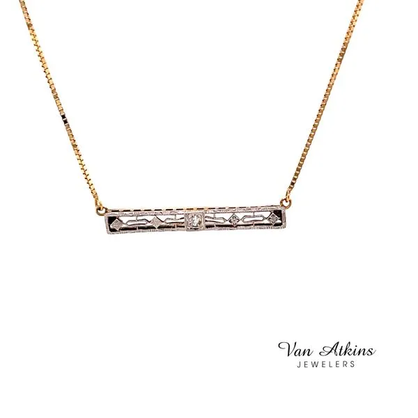 Carat Estate Diamond Pendant/Necklace Van Atkins Jewelers New Albany, MS