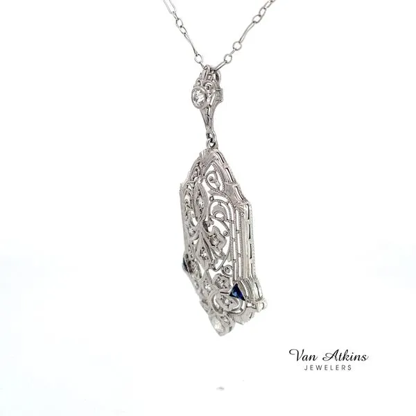 0.50 Carat Estate Diamond Necklace Image 2 Van Atkins Jewelers New Albany, MS