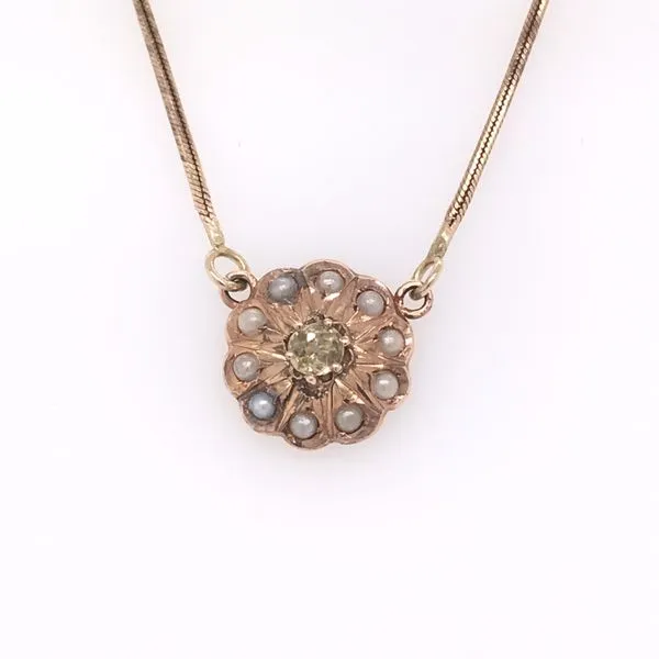 Estate Diamond Pendant/Necklace Image 2 Van Atkins Jewelers New Albany, MS
