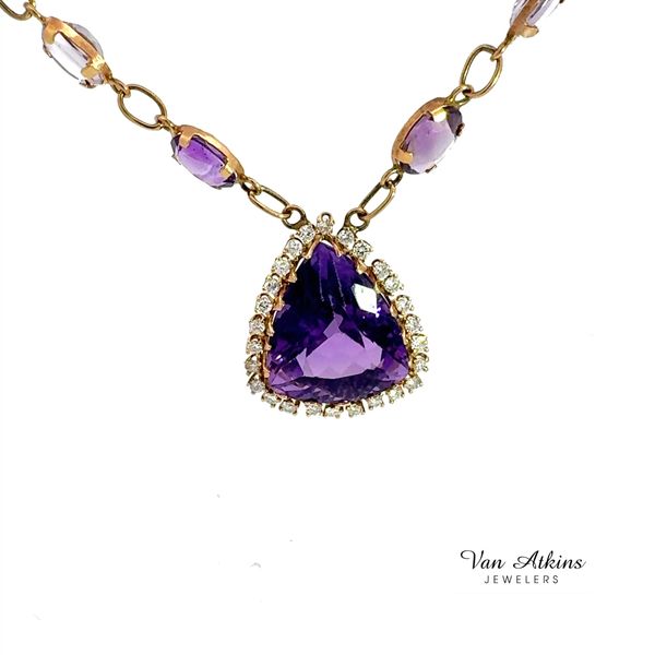 0.75 Carat Estate Diamond Necklace Image 2 Van Atkins Jewelers New Albany, MS