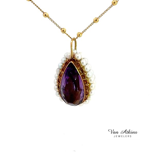 Estate Diamond Necklace Image 2 Van Atkins Jewelers New Albany, MS