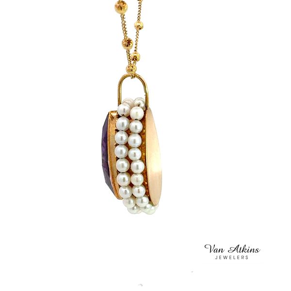 Estate Diamond Necklace Image 3 Van Atkins Jewelers New Albany, MS