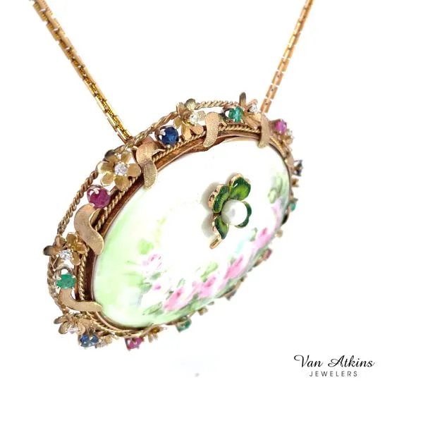 5.15 Carat Estate Diamond Necklace Image 2 Van Atkins Jewelers New Albany, MS