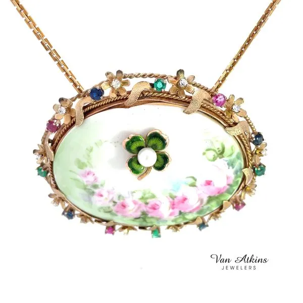 5.15 Carat Estate Diamond Necklace Van Atkins Jewelers New Albany, MS