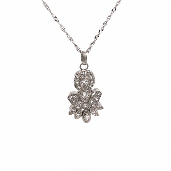 Estate Diamond Pendant/Necklace Image 2 Van Atkins Jewelers New Albany, MS
