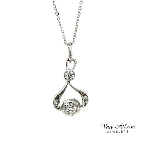 0.25 Carat Estate Diamond Pendant/Necklace Van Atkins Jewelers New Albany, MS