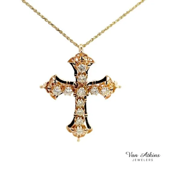 2 Carat Estate Diamond Cross Van Atkins Jewelers New Albany, MS