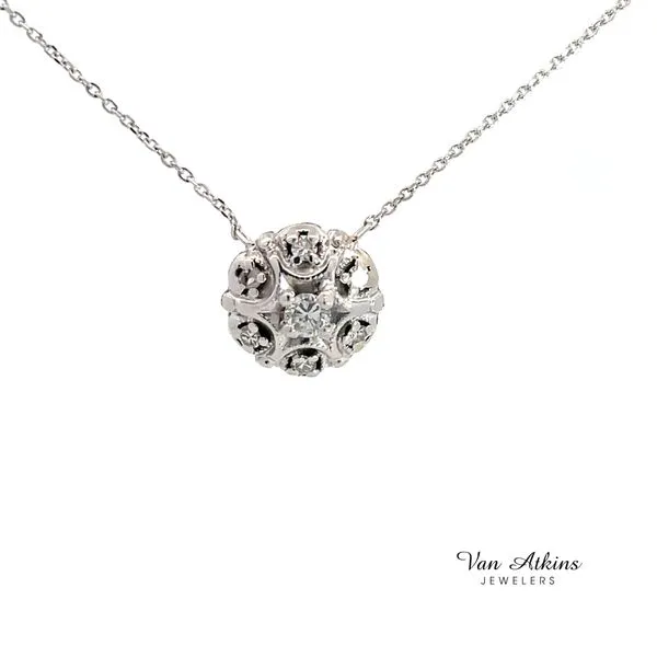 0.08 Carat Estate Diamond Pendant/Necklace Van Atkins Jewelers New Albany, MS