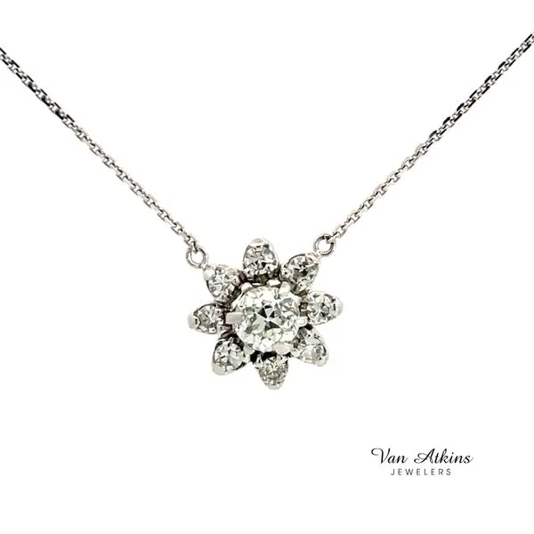 0.50 Carat Estate Diamond Necklace Van Atkins Jewelers New Albany, MS