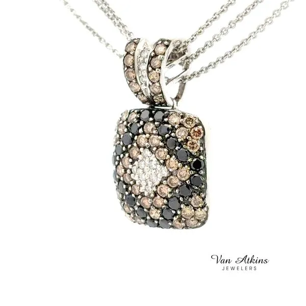 1 Carat Estate Diamond Necklace Image 3 Van Atkins Jewelers New Albany, MS