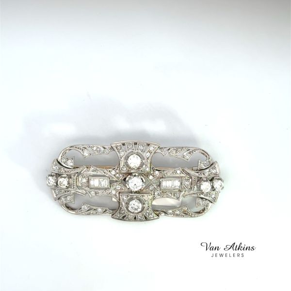 3.04 Carat Estate Diamond Pin Van Atkins Jewelers New Albany, MS