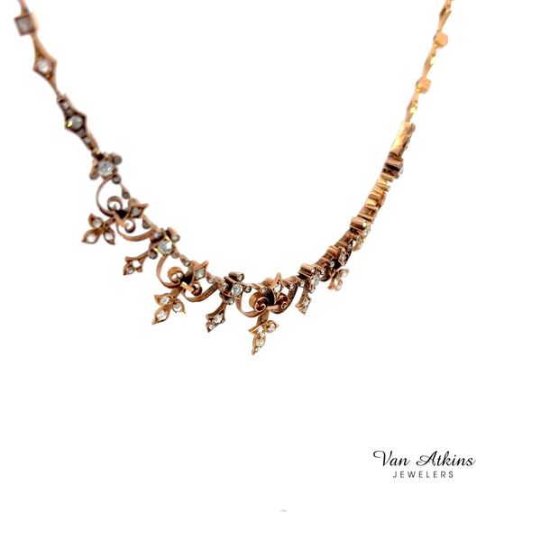 2 Carat Estate Diamond Necklace Image 3 Van Atkins Jewelers New Albany, MS