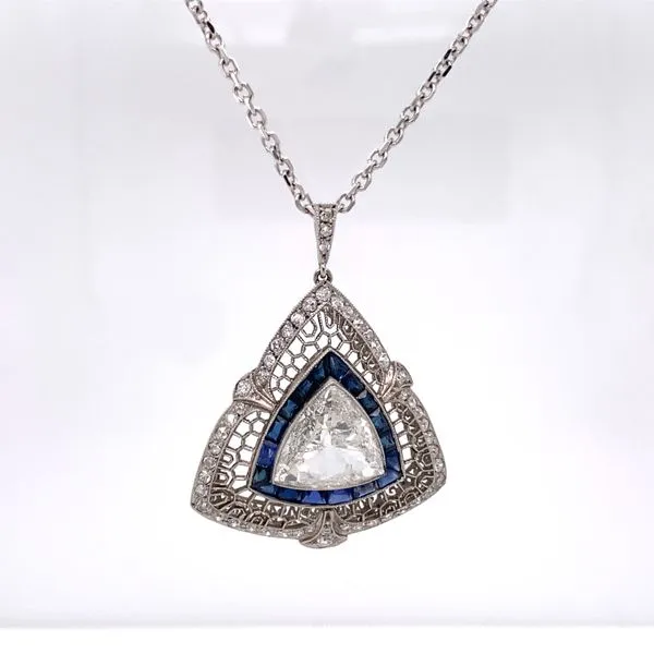 Estate Diamond Pendant/Necklace Image 2 Van Atkins Jewelers New Albany, MS