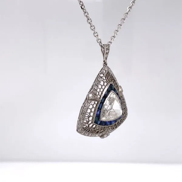 Estate Diamond Pendant/Necklace Image 3 Van Atkins Jewelers New Albany, MS