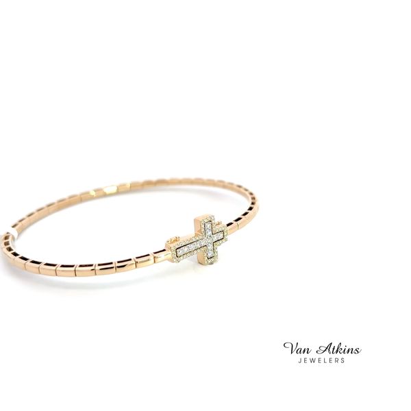 0.32 Carat Diamond Cross Bracelet Image 2 Van Atkins Jewelers New Albany, MS