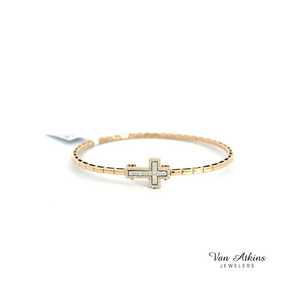 0.32 Carat Diamond Cross Bracelet Image 4 Van Atkins Jewelers New Albany, MS