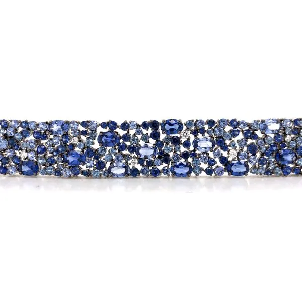 28.00 Carat Robert Procop Diamond/ No Heat Sapphire Bracelets Image 3 Van Atkins Jewelers New Albany, MS