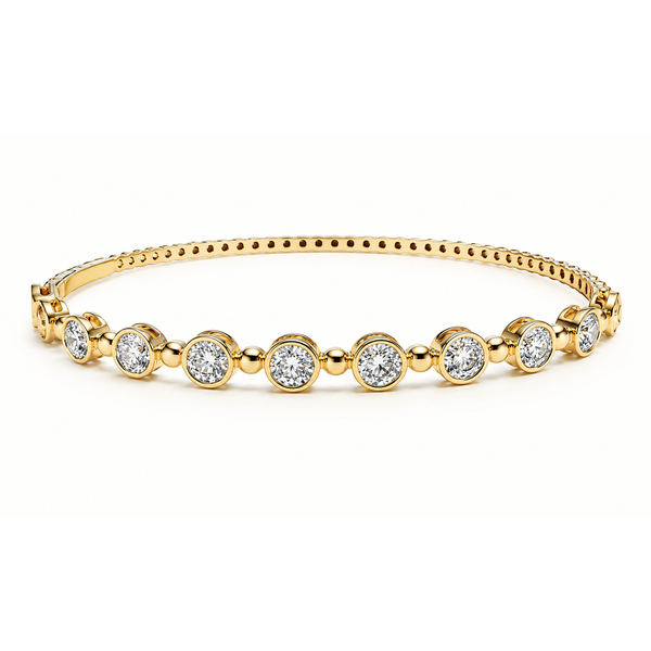 BUJUKAN BEZEL SET FLEXIBLE BANGLE Van Atkins Jewelers New Albany, MS