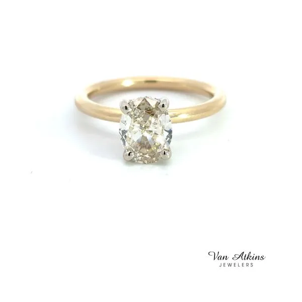 1.59 Carat Oval Cut Diamond Ring 
