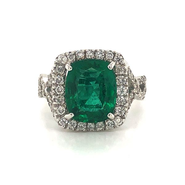 3.54 Carat Green Emerald/Diamond Ring Van Atkins Jewelers New Albany, MS
