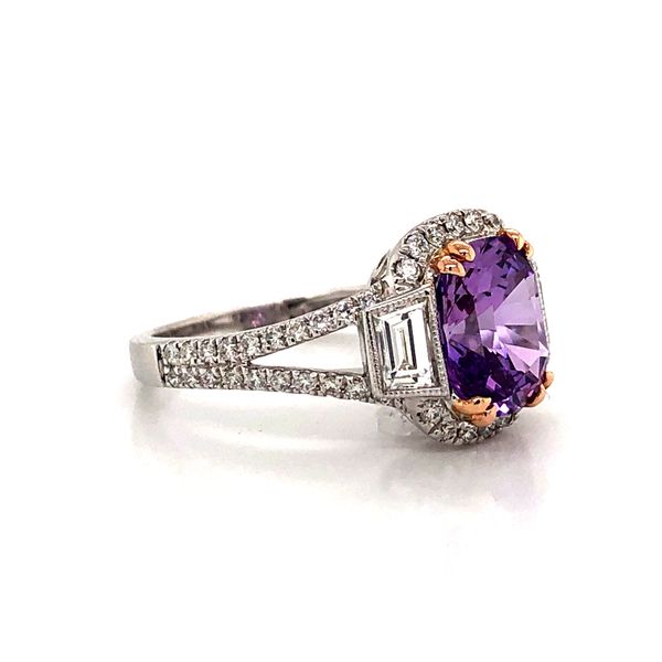 3.25 Carat Purple Sapphire/Diamond Ring Image 2 Van Atkins Jewelers New Albany, MS