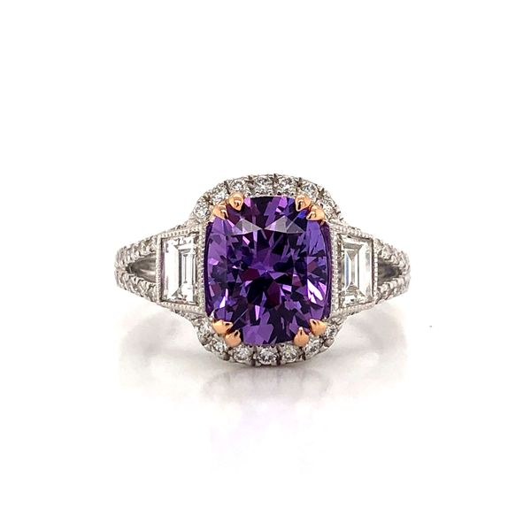3.25 Carat Purple Sapphire/Diamond Ring Van Atkins Jewelers New Albany, MS