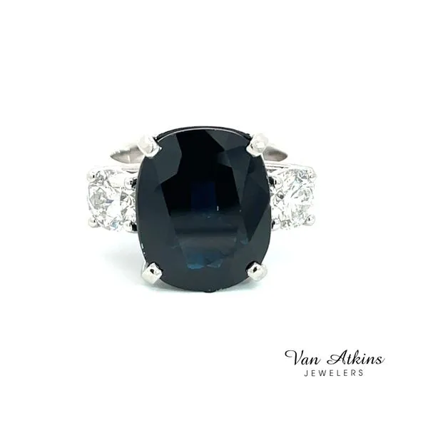9.25 Carat Sapphire-1.40 carat Diamond  Stone Rings - Women's Van Atkins Jewelers New Albany, MS